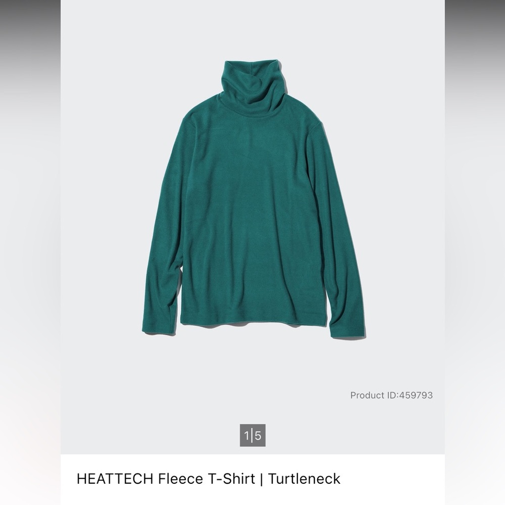 Uniqlo HEATTECH Fleece turtleneck